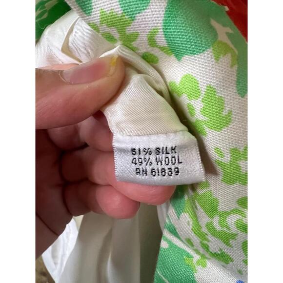 Rickie Freeman Teri Jon Mid Length Floral Belted Sleeveless Dress Size 10 Silk - Picture 3 of 8